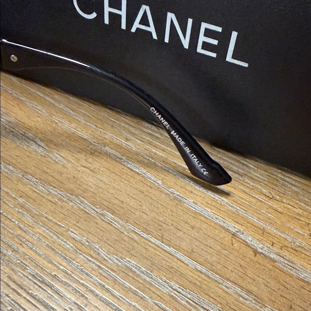 CHANEL Black Oversized Square Women's Sunglasses - Picture 7 of 8
